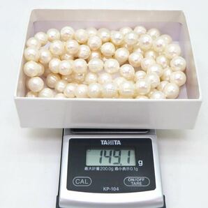 ＊本真珠ロングネックレス＊a 約149.1g パール pearl necklace jewelry DD0/EA0の画像7
