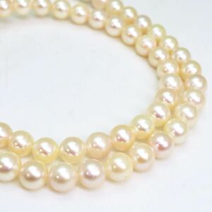 ソーティング付き!!＊JEWELRY MAKI(ジュエリーマキ)アコヤ本真珠ネックレス＊a 25.8g pearl necklace accessory jewelry silver DA0/DA