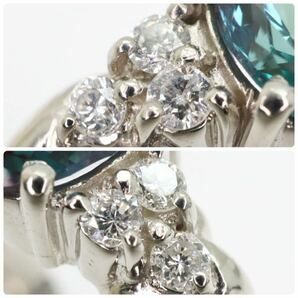 ＊CrescentVert(クレサンベール)Pt900アレキサンドライト/天然ダイヤモンドリング＊a◎ 3.7g 約13.0号 diamond jewelry 指輪 ring EB2/EB4の画像7