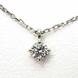 証明書付き!!＊ete(エテ)Pt850天然ダイヤモンドペンダント＊a 約1.3g 0.10ct diamond ジュエリー jewelry pendant DH3/DH0