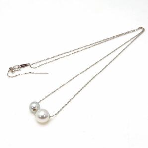 ＊K18WG南洋白蝶真珠/アコヤ本真珠ペンダントネックレス＊a 約4.1g 約61.0cm パール pearl jewelry pendant necklace EA7/EA7の画像7