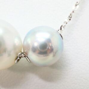 ＊K18WG南洋白蝶真珠/アコヤ本真珠ペンダントネックレス＊a 約4.1g 約61.0cm パール pearl jewelry pendant necklace EA7/EA7の画像6