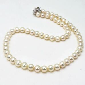 良品!!箱付き!!＊アコヤ本真珠ネックレス・Pt900イヤリング＊a 約41.5g 約7.5~8.0mm珠 パール pearl necklace earring jewelry EA2/EA4の画像5