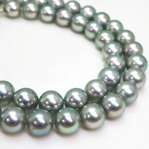 良品!!大珠!!＊アコヤ本真珠ネックレス＊a 約42.5g 約43.0cm 約8.0~8.5mm あこや パール pearl necklace jewelry silver DE0/EB0