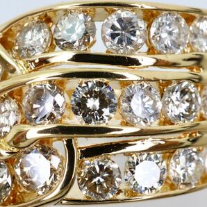 1.00ct!!豪華!!美品!!＊JEWELRY MAKI(ジュエリーマキ)K18天然ダイヤモンドリング＊b 5.3g 12.0号 diamond ジュエリー ring 指輪 EE9/EE9の画像5