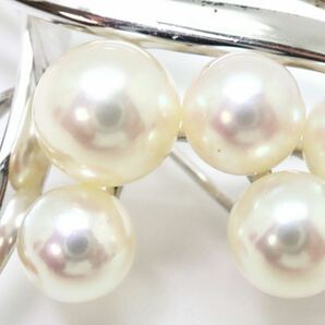 ＊MIKIMOTO(ミキモト)アコヤ本真珠ブローチ＊b 約7.0g pearl パール accessory broach jewelry silver DC0/DC0の画像5