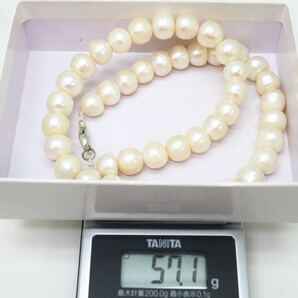 ＊本真珠ネックレス＊b 約57.1g 約41.5cm パール pearl necklace jewelry DA5/DA5の画像6