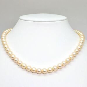 ＊JEWELRY MAKI(ジュエリーマキ)アコヤ本真珠ネックレス＊b 約37.6g 約43.5cm 約7.5~8.0mm 大珠 pearl necklace jewelry silver DD0/DD0の画像2