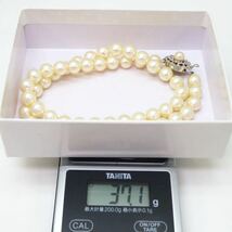 良品!!＊アコヤ本真珠ネックレス＊b 約37.1g 約43.5cm 約7.5~8.0mm 大珠 あこや パール pearl necklace jewelry silver DE0/DE0_画像8