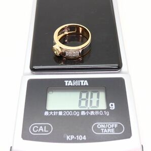 美品!!＊TASAKI(田崎真珠)K18/Pt900天然ダイヤモンドリング＊a 8.0g 0.47/0.16ct 12.5号 diamond ring 指輪 jewelryジュエリー EI8/EI8の画像10