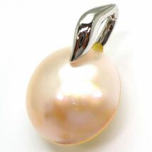 ＊マベパールペンダントトップ＊b 約2.4g 半円真珠 pearl diamond jewelry pendant silver CC0/DA1_画像3