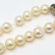 ＊アコヤ本真珠ネックレス＊a 約31.2g 約42.5cm 約7.0~7.5mm あこや パール pearl necklace jewelry silver DI4/EB7_画像5