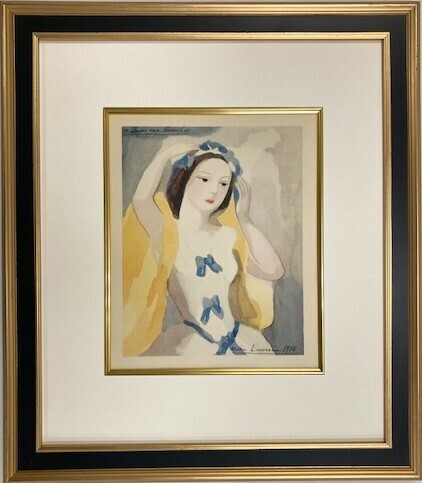 【特価】　≪　　マリー・ローランサン　　≫　　オリジナルコロタイプ版画　 　CAMILLE　V 　　 1937年　　MARIE　LAURENCIN