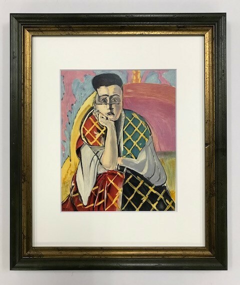 【特価】　≪　　アンリ・マチス　　≫　　リトグラフ【石版画】　　MADEMOISELLE H.D.FEMME A LA VOILETTE　　1954年 　 HENRI MATISSE