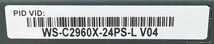 M◆Cisco(シスコ)/スイッチ/Catalyst 2960-Xシリーズ/WS-C2960X-24PS-L V04/初期化済(9_画像5