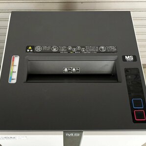 M◆明光商会/A3対応ワンカットクロスシュレッダー/UA-F25C-L/最大細断枚数25枚/くずならし機能/グラデーションランプ/動作品の画像3