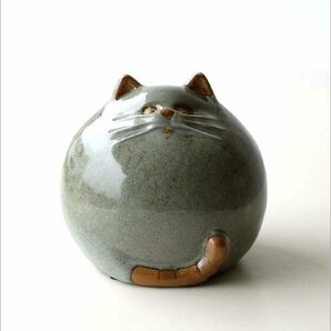 猫 ねこ ネコ オブジェ 陶器 置物 置き物 おしゃれ まんまる かわいい 雑貨 陶器 まんまる猫の置物 送料無料(一部地域除く) swa5001の画像5