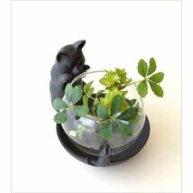 猫雑貨 置物 花瓶 花びん 子ネコのミニベース&ミニマウス 送料無料(一部地域除く) sik5161_画像2