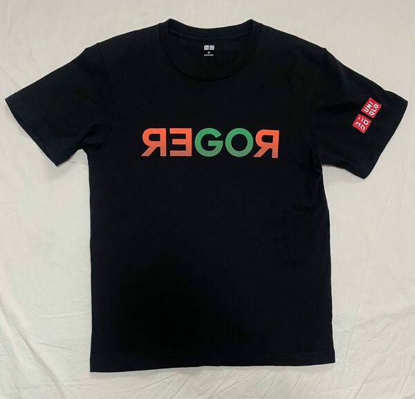 UNIQLO ユニクロ ロジャー・フェデラー Tシャツ ブラック XSサイズ