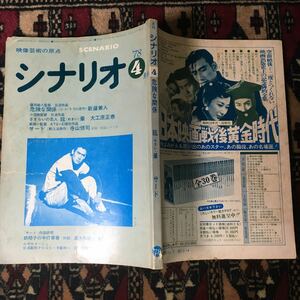 シナリオ 1978年4月号 危険な関係 さすらいの恋人 眩暈 サード 藤田敏八 黒木和雄 新藤兼人 大工原正泰 東陽一 軒上泊 寺山修司 松田政男