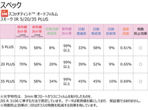 プロ仕様一枚貼り用 高品質 遮熱フィルム 3M スモークIR スカイライン (V37) カット済みカーフィルム リアセット_画像5