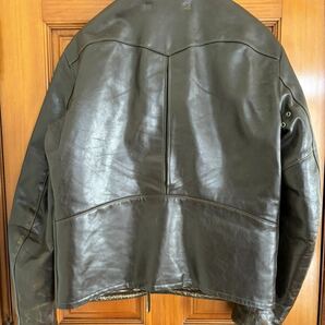 RRL ダブルアールエル ラルフローレン レザー ライダース シングル カフェレーサーの画像2