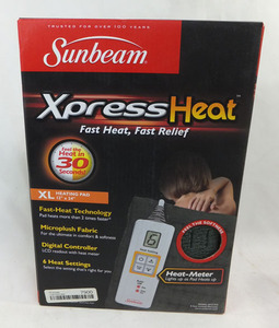 未使用保管品◆Sunbeam/サンビーム◆Xpress Heat/エクスプレスヒート　暖房パッド　患部　痛み　健康