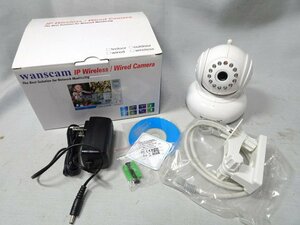 ①IP Wireless/Wired　Camera ネットワークカメラ 防犯カメラ 監視カメラ 通電確認済 ジャンク扱い品