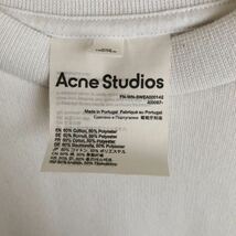 Acne Studios アクネステュデオ A10087 スウェットTee 白 Tシャツ カットソー XXS_画像7