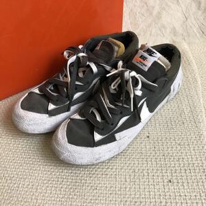 レア NIKE×SACAI BLAZER LOW DD1877-002 サカイ × ナイキ スニーカー 靴