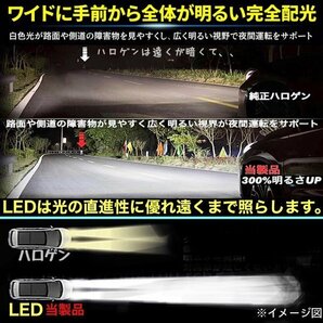 H4 LED ヘッドライト バルブ 2個 最新型 ZESチップ Hi/Lo 16000LM 12V 24V 6000K ホワイト 車 バイク 車検対応 明るい 高輝度 爆光 汎用の画像8