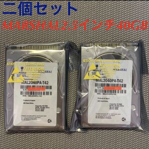 MARSHAL製ハードディスク MAL2040PA-T42 40GB 消費電力 2.5 2.5inch HDD ATA IDE PATA 4200rpm 【メーカー再生品】二個セットの画像1