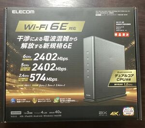 Wi-Fi 6E(11ax) 2402+2402+574Mbps Wi-Fi ギガビットルーター WRC-XE5400GS-G/中古/確認済み