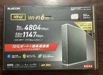 Wi-Fi 6(11ax) 4804+1147Mbps Wi-Fi 10ギガビットルーター WRC-X6000XS-G /中古／動作確認済み_画像1