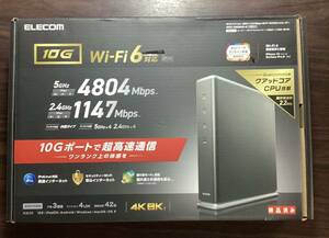 Wi-Fi 6(11ax) 4804+1147Mbps Wi-Fi 10ギガビットルーター WRC-X6000XS-G /中古／動作確認済み