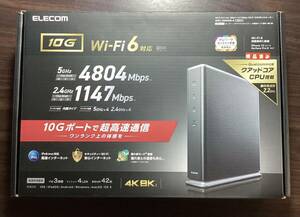 Wi-Fi 6(11ax) 4804+1147Mbps Wi-Fi 10ギガビットルーター WRC-X6000XS-G /中古／動作確認済み