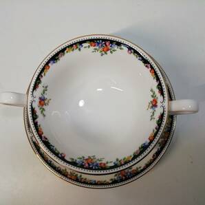 あ//H6449【未使用・保管品】WEDGWOOD ウェッジウッド オズボーン スープカップ＆ソーサー 50123900571 の画像4