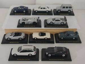 a//J6762. KYISHO Kyosho Mercedes minicar minicar 1/64 10 pcs. set Mercedes-Benz together collector item 