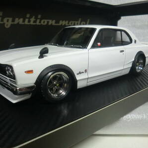 イグニッションモデル 1/18 日産 スカイライン 2000 GT-R (KPGC10) ホワイトの画像1