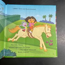 英語　絵本　子ども　バイリンガル　洋書 English picture books Dora the Explorer The Big Pony Race ドラ　中古　_画像3