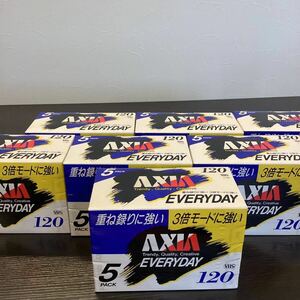 【8369】　AXIA VHSテープ　7個　まとめ　120分　未使用