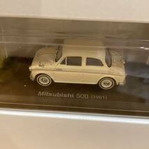 【T11900】国産名車コレクション　ミニチュアカー〈三菱500〉1/43スケール VOL.167_画像8