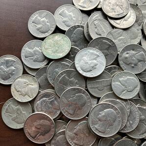 アメリカコイン 25セント 白銅貨 外国銭 古銭 欧米 海外 約110枚セットの画像2