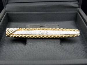 # beautiful goods #N0317 [Dior] Dior [ Gold * silver ]# necktie pin tiepin!