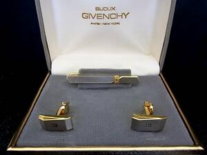 # beautiful goods #N0343 [GIVENCHY] Givenchy [ Gold * silver ]# cuffs & necktie pin Thai tweezers!