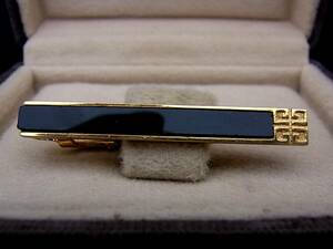 # beautiful goods #N0366 [GIVENCHY] Givenchy [ Gold * black ]# necktie pin tiepin!