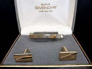 # new goods N#N0199 Givenchy [ Logo pattern ][GIVENCHY][ Gold ]# cuffs & necktie pin Thai tweezers!