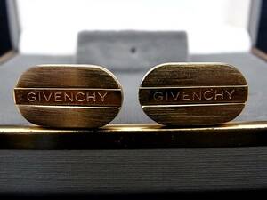 ■新品N■№0241 ジバンシイ「ロゴ柄」【GIVENCHY】【ゴールド】■カフス♪