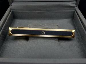 # new goods N#N0581 [Dior] Dior [ Gold * black ] necktie pin tiepin!
