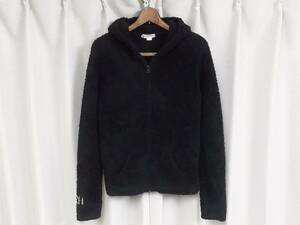 ◆ロンハーマン x ベアフットドリームス メンズ パイルパーカー 黒 S BAREFOOT DREAMS for Ron Herman Cozy Chic Men's Hoodie 送料無料